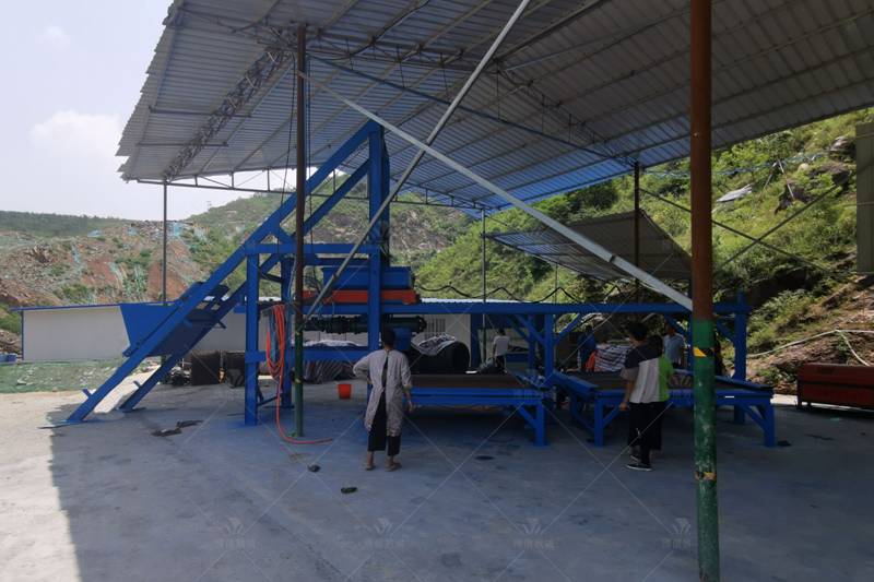 河南南陽預制塊自動化生產(chǎn)線現(xiàn)場